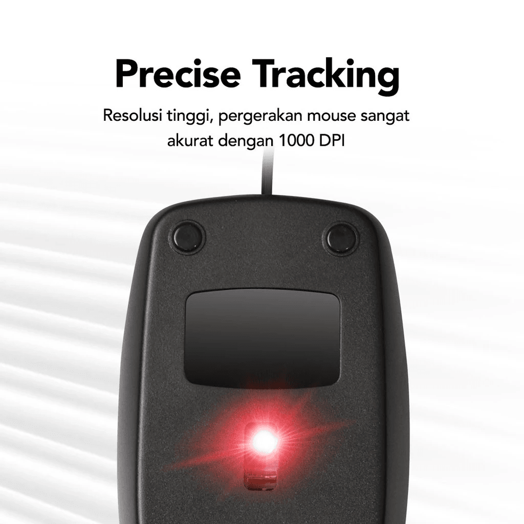 Micropack Wired Mouse Optical Black - M101 - SFI Group - 4