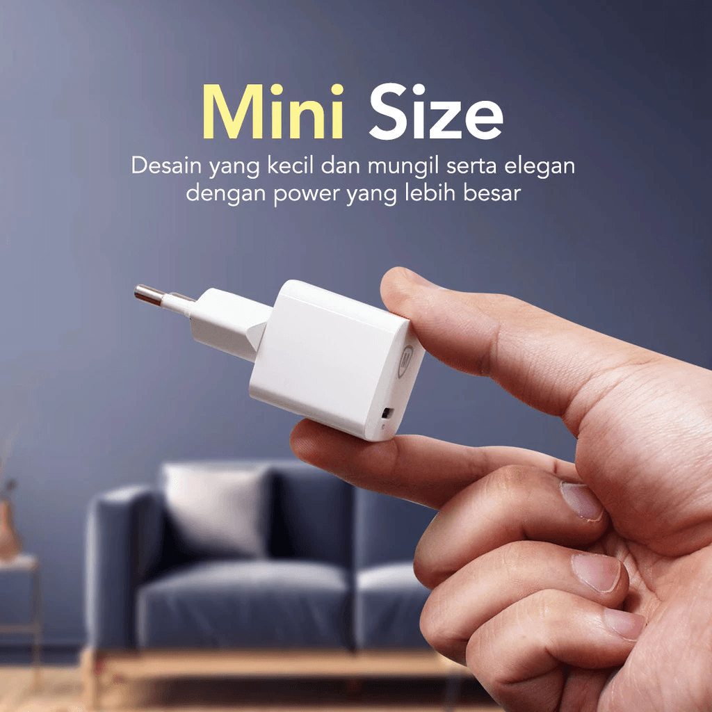 PROMO BUNDLING Micropack Wall Charger Mini Fast Charging Type C PD 20watt + Cable C to C (MWC-20PD) - SFI Group - 2