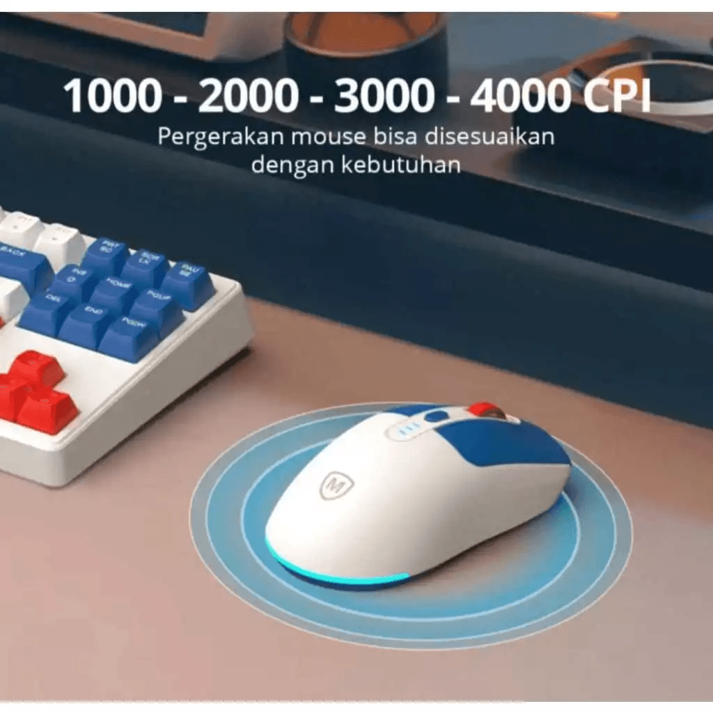 Micropack Keyboard Mouse Combo Wireless - Rechargeable - Silent Keys Membrane - KM-269W - SFI Group - 2