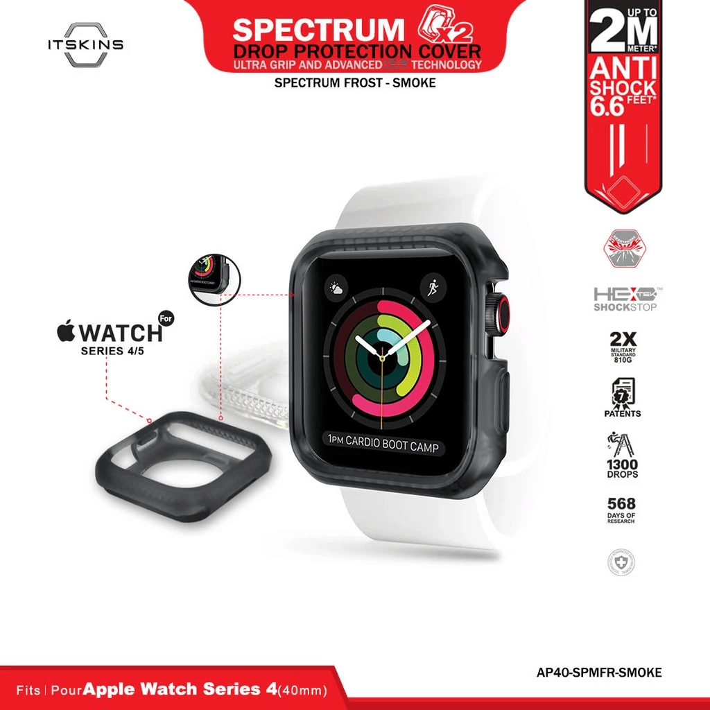 ITSkins Case Spectrum Frost for Apple Watch Series 4/5 (40mm) - SFI Group