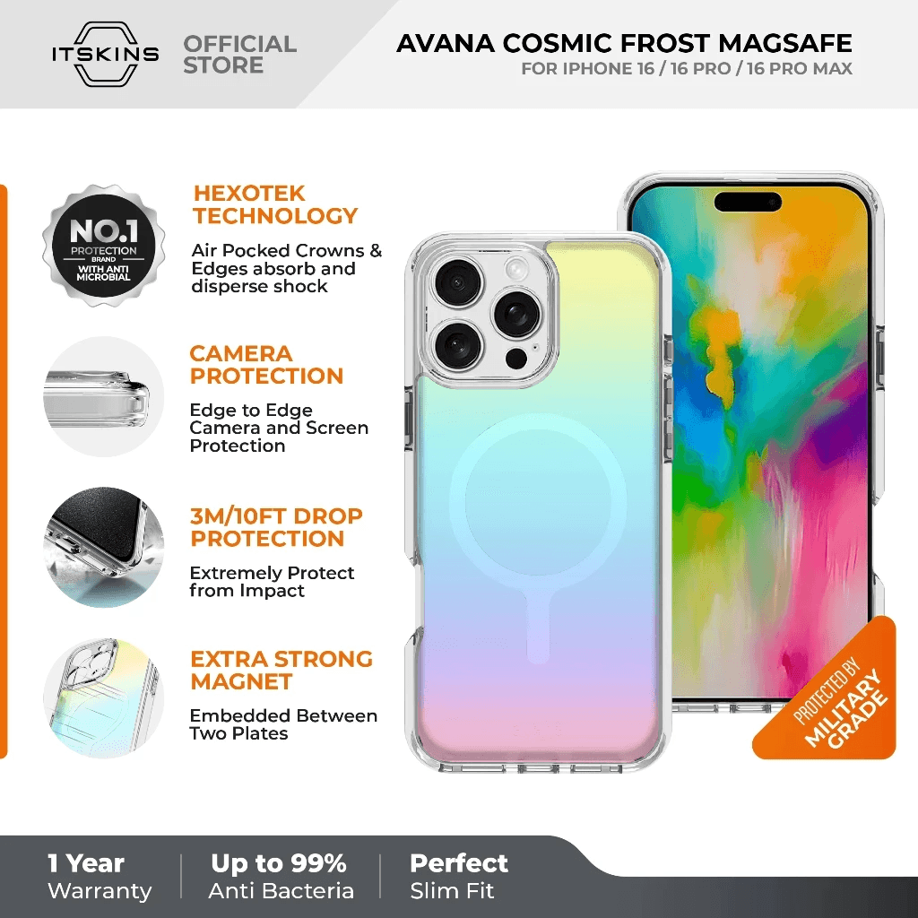 AVANA CASE FOR IPHONE 16 / 16 Pro/ 16 Pro Max MAGSAFE COSMIC FROST VIOLET CASING ProMax - SFI Group