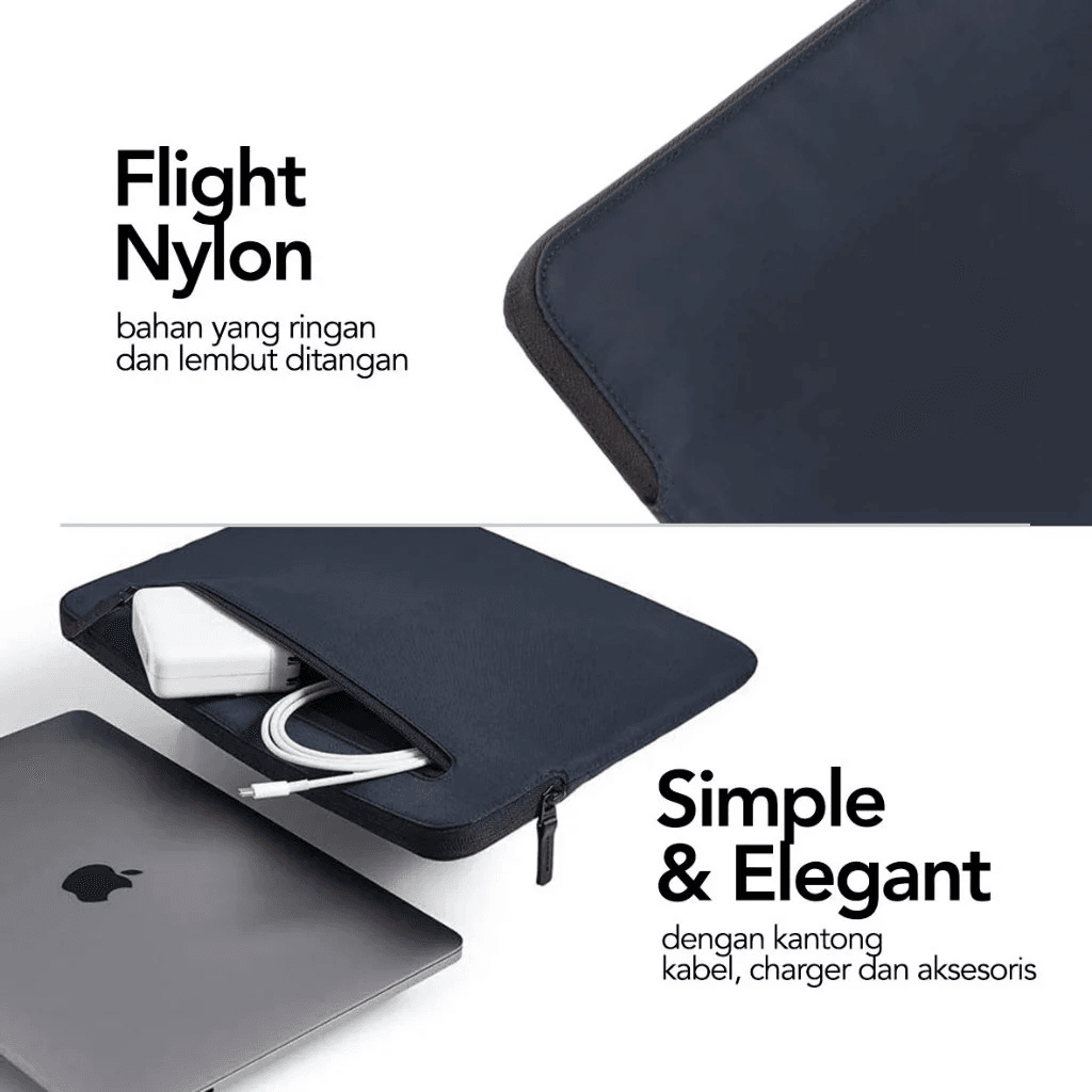 INCASE SLEEVE CASE WITH FLIGHT NYLON FOR MACBOOK PRO 14 INCH - TAS LAPTOP - LAPTOP BAG - SFI Group - 3