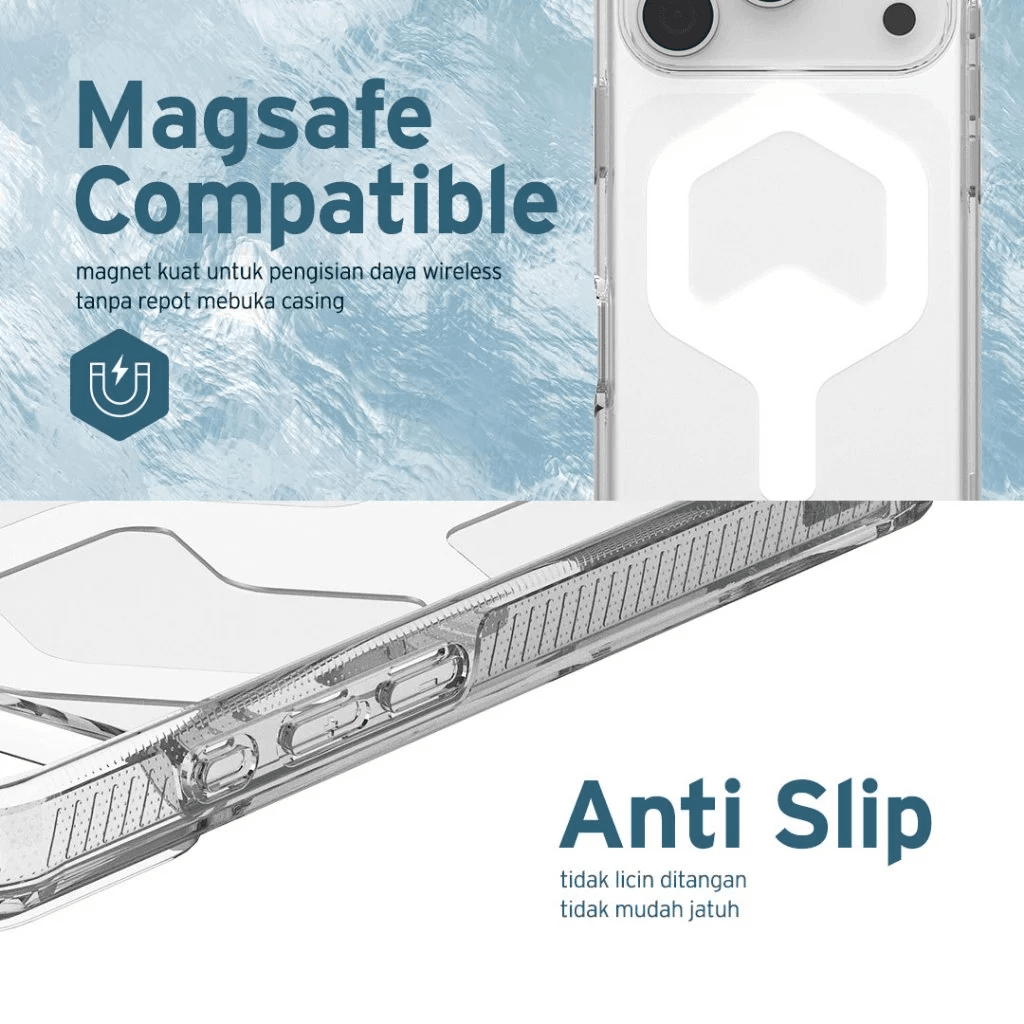 UAG Case For iPhone 17 / 17 Air - Casing iPhone 17 - Plyo MagSafe - Ice/White - SFI Group - 3