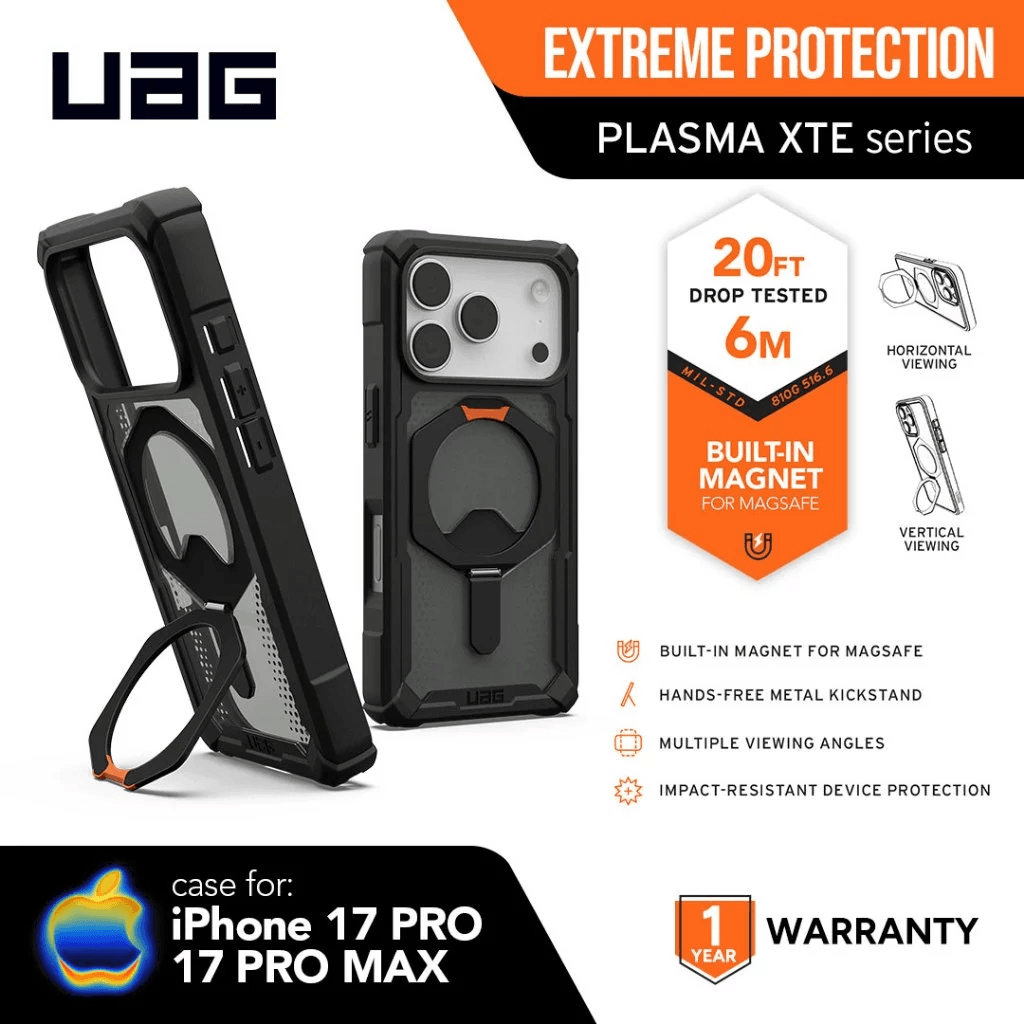 UAG Case iPhone 17 Pro / 17 Pro Max - Casing HP Iphone 17 - Plasma XTE MagSafe ProMax - SFI Group