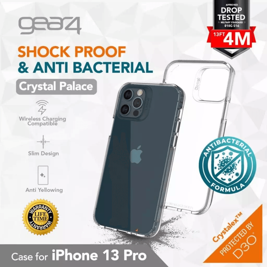 GEAR4 Case iPhone 13 Pro Max Crystal Palace - Clear Casing Iphone 13 ProMax - SFI Group