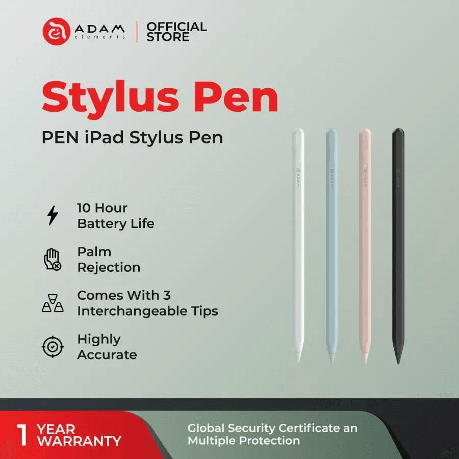 Adam Elements - Stylus Pen For iPad - Pulpen Magnetic Smartwatch Tablet - SFI Group