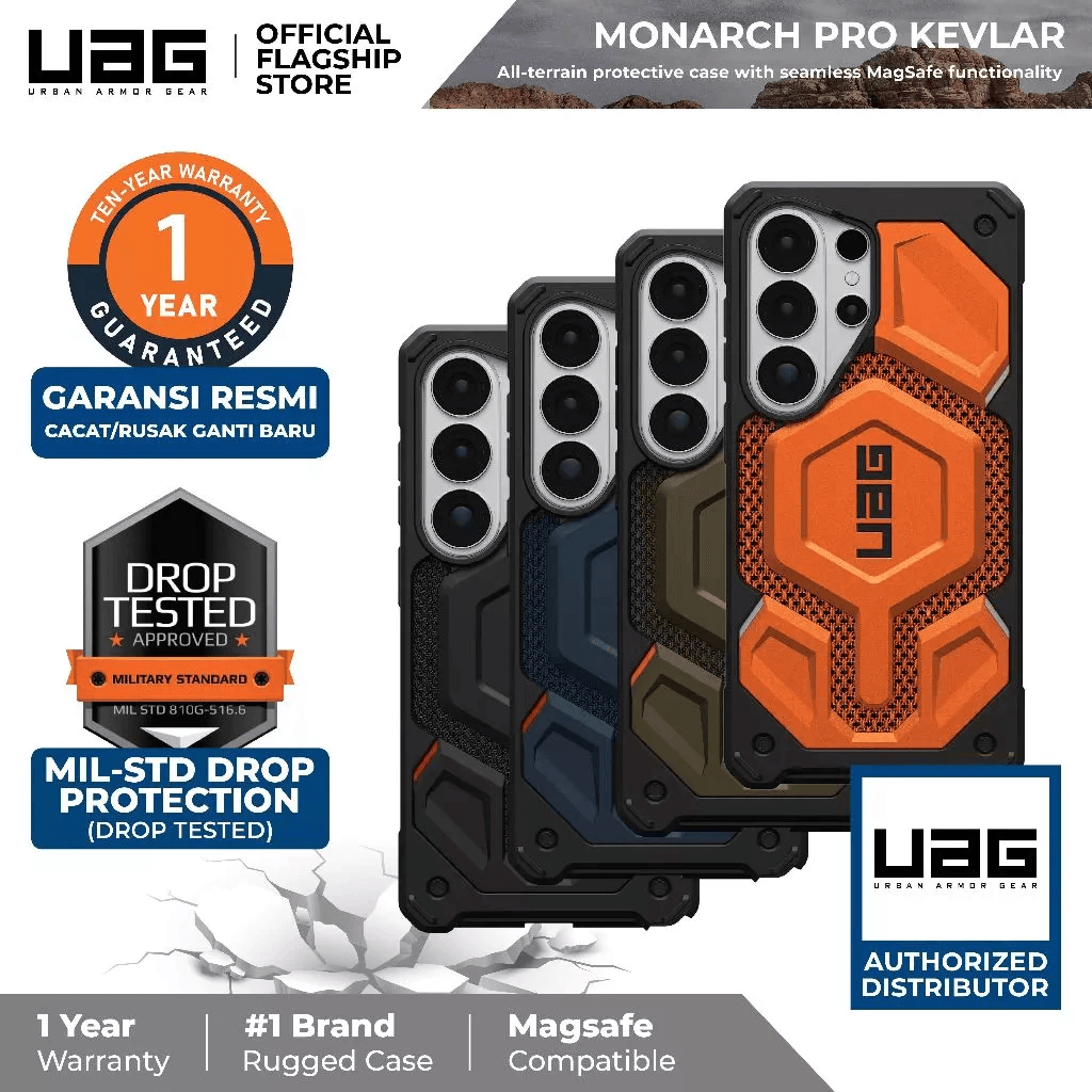 UAG - Case For Samsung Galaxy S26 Ultra - Casing Premium Monarch Pro Kevlar MagSafe - SFI Group