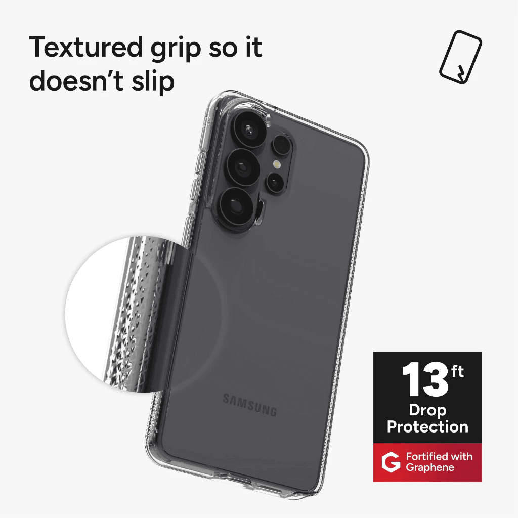 ZAGG Case For Samsung Galaxy S26 Ultra - Casing HP Crystal Palace Snap - Clear Snap Magsafe - SFI Group - 3