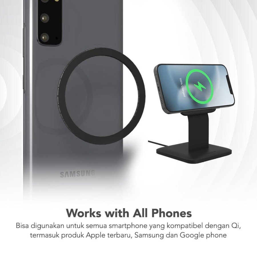 Mophie Wireless Charger Charging Stand Snap + Qi Fast Charging Stand 15W - SFI Group - 2