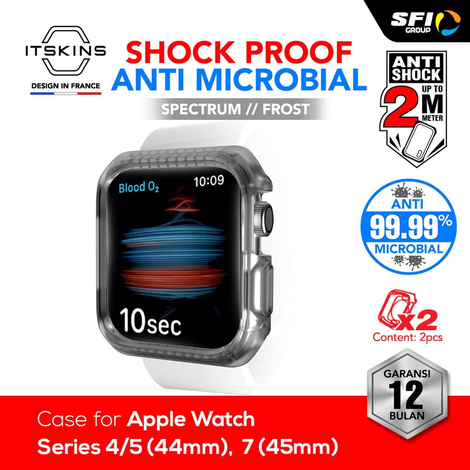 ITSKINS Case For Apple Watch Series 4/5 - Spectrum Frost - Casing Shock Proof (40/44MM) - SFI Group