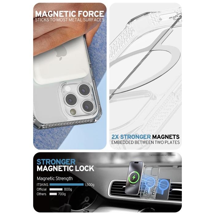ITSKINS CASE FOR IPHONE 16 - MAGSAFE - HYBRID CLEAR - CASING TRANSPARENT (4894465107376) - SFI Group - 2