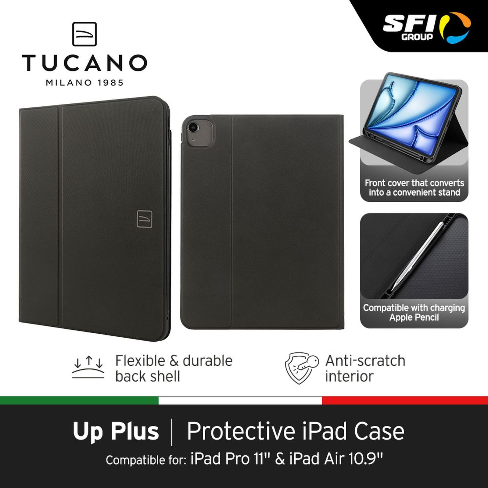 NEW ARRIVAL - Tucano Up Plus Folio Case for iPad Air 10,9" and iPad 11 Pro/Air M2/ Pro M4 (2024) | Casing iPad Air/Pro11 inch