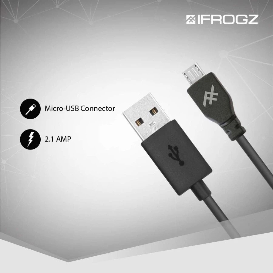 IFROGZ CABLE UNIQUE SYNC MICRO USB 1M BLACK (IFZ-SYNCUSB-BLK) - 4