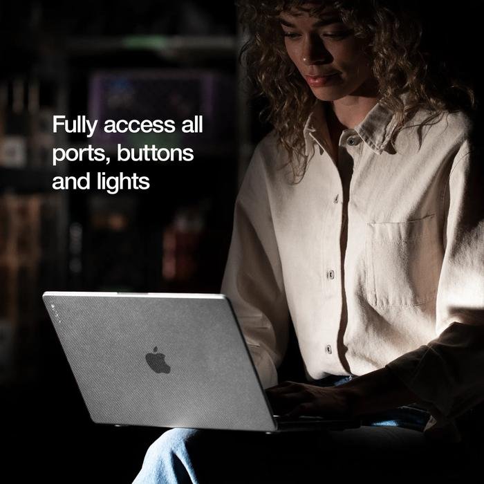 Incase Casing MacBook Air 13" M1/ MacBook Air w/Retina 2020 Hardshell Dots (INMB200615-CLR) | Case Macbook Air / Pro | Casing Macbook Pro M1 13 Inch - 3