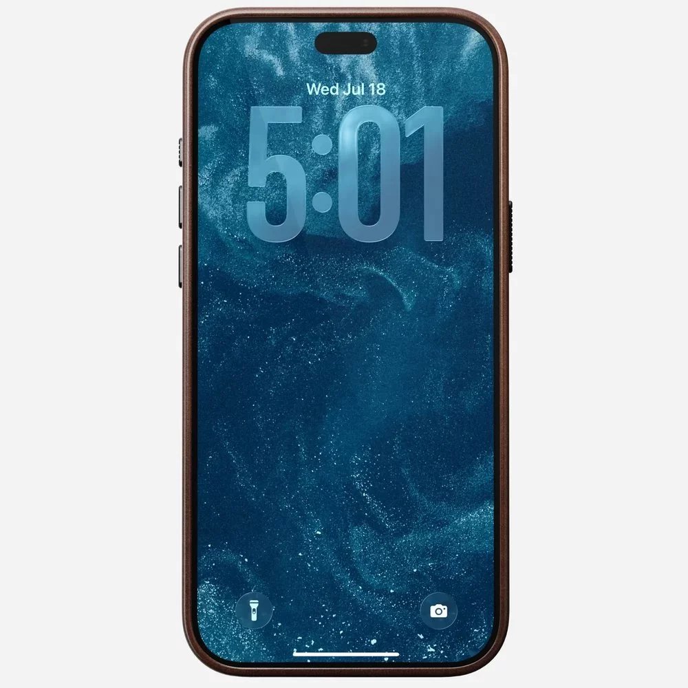 Nomad Leather Traditional Leather Case - iPhone 18 Pro / iPhone 18 ProMax- Rustic Brown - SFI GROUP - 5
