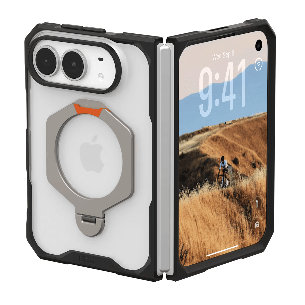 UAG Mouve XTE Case for iPhone Duo with MagSafe & Kickstand - Ice - 3