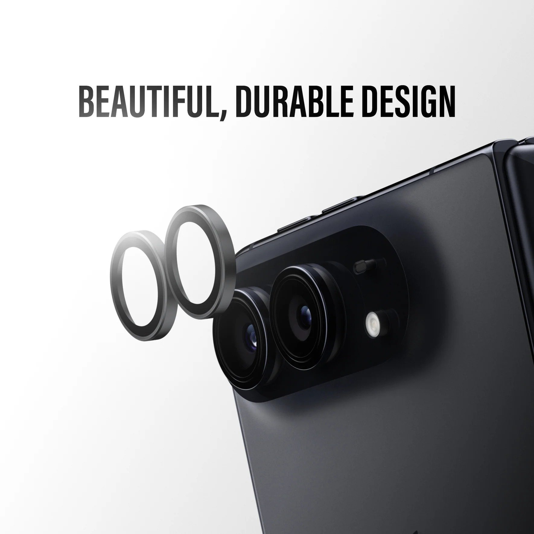 PanzerGlass Hoops Camera Lens Protector for iPhone Duo - Black - 3