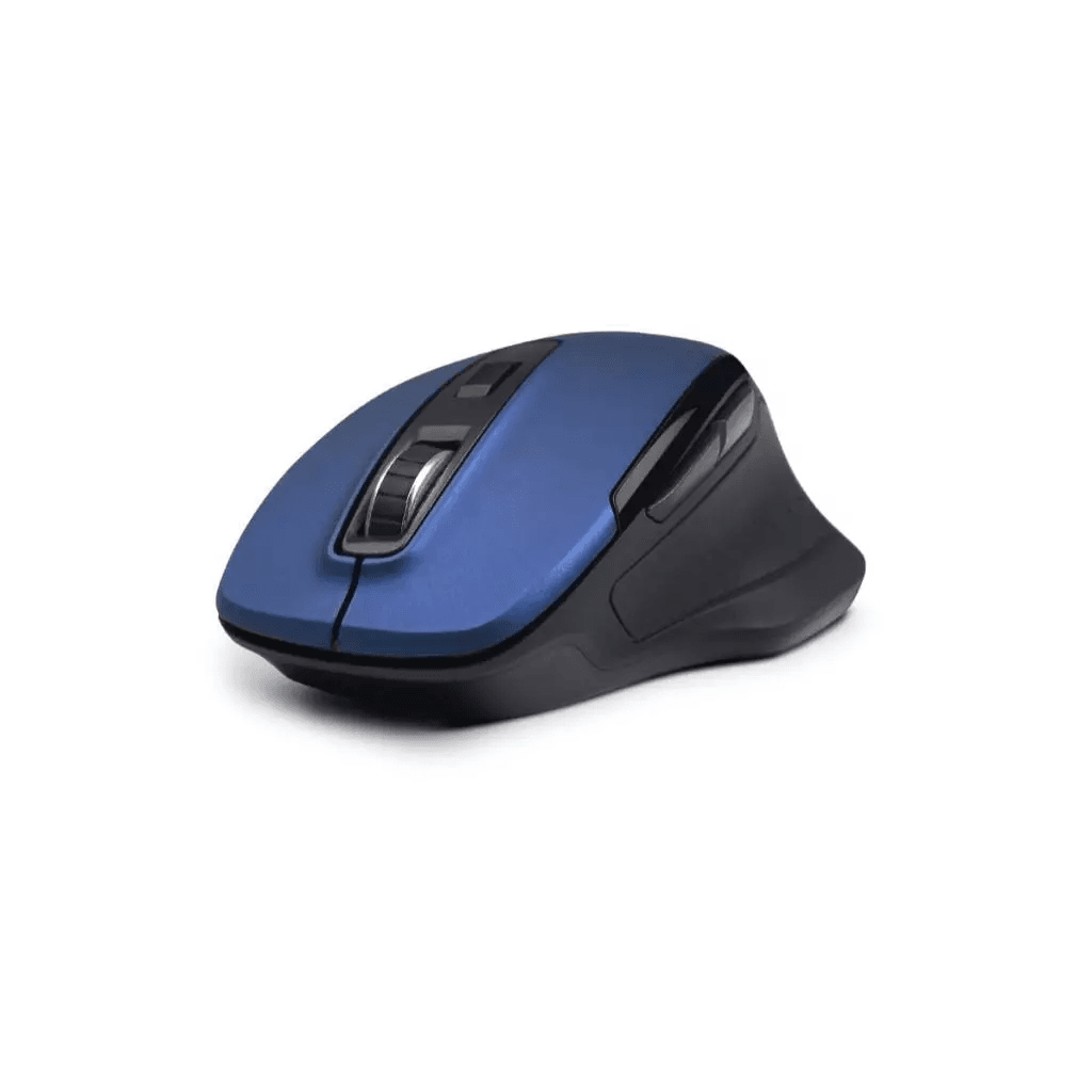 Micropack Mouse Wireless - Dual Receiver USB-C & USB-A - 6 Buttons - Easy Switch - MP-752W - SFI Group - Blue