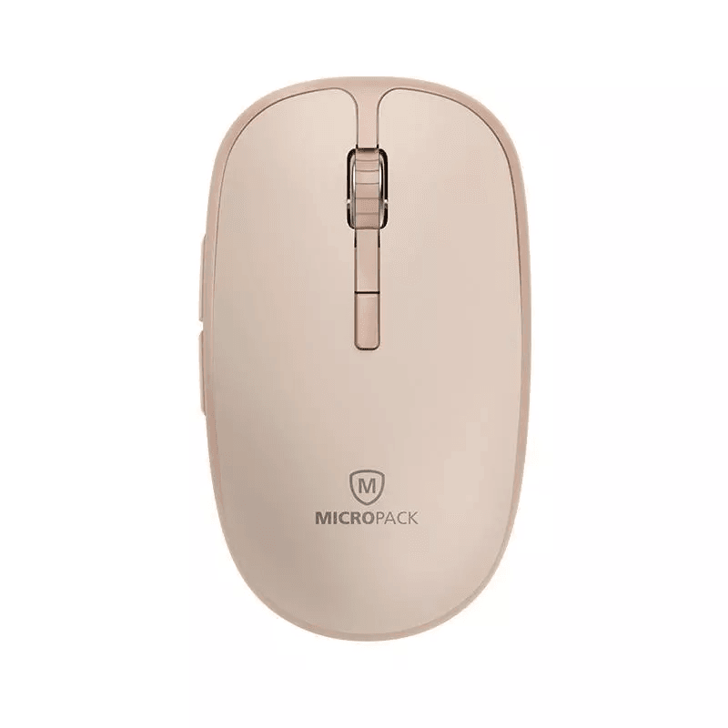 Micropack Mouse Wireless & Bluetooth - Silent Click - Easy Switch - MP-729B - SFI Group - Cream