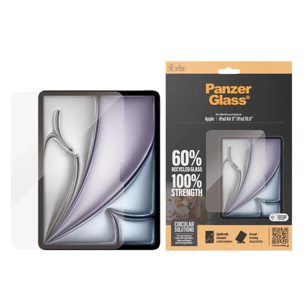 PanzerGlass Ultra Wide Fit Screen Protector For iPad Pro M4 11" / 13" 2024 | iPad Air M2 10.9" 2024 / iPad 10.9'' | Tempered Glass Anti Gores iPad - SFI Group - iPad Air11/iPad10.9"