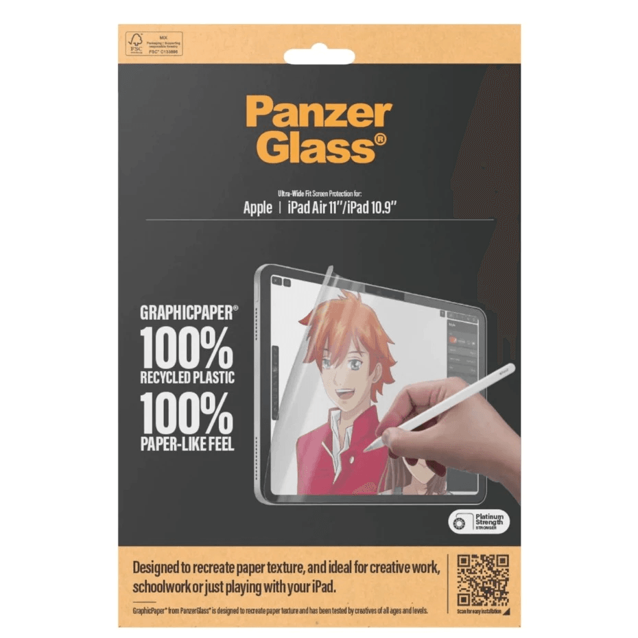PanzerGlass Graphic Paper Screen Protector For iPad Pro M4 11" / 13" 2024 | iPad Air M2 10.9" 2024 / iPad 10.9'' | Tempered Glass Anti Gores - SFI Group - iPad Air11/iPad10.9"