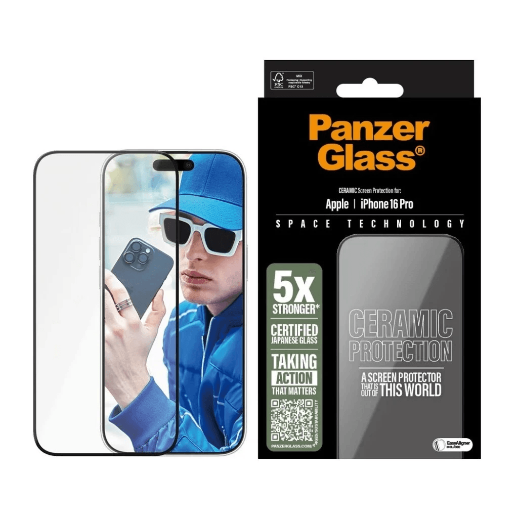 PanzerGlass Ceramic UWF Screen Protector For iPhone 16 Pro | 16 Pro Max | Tempered Glass Anti Gores ProMax - SFI Group - Iphone 16 Pro