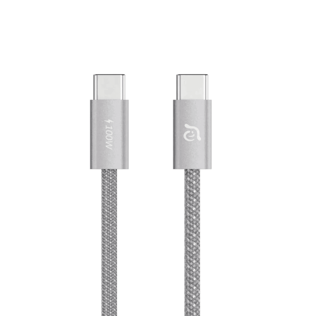 Adam Elements - Ilinio C100 Charging Cable C to C - Isi 2 - Fast Charging Kabel Charger - Cable Magnetic 100W - SFI Group - Silver