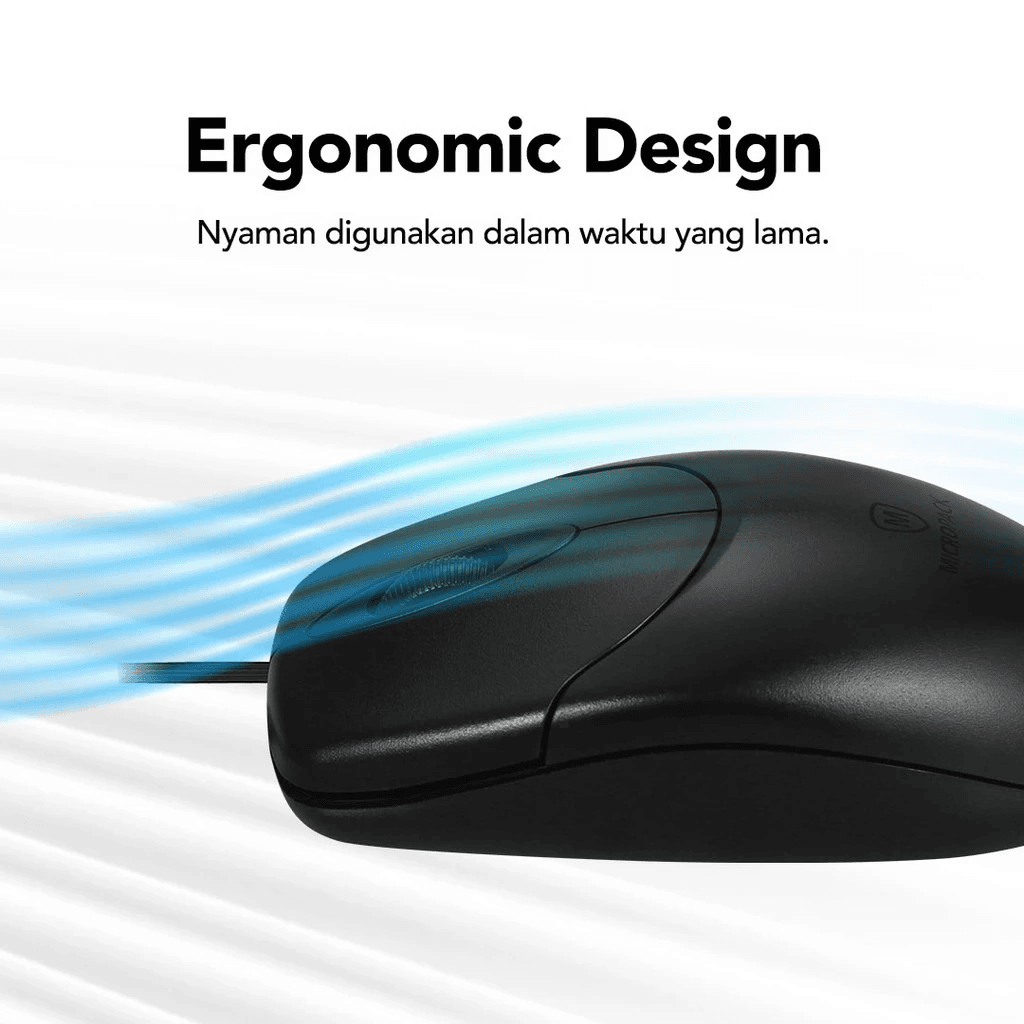 Micropack Wired Mouse Optical Black - M101 - SFI Group - 2