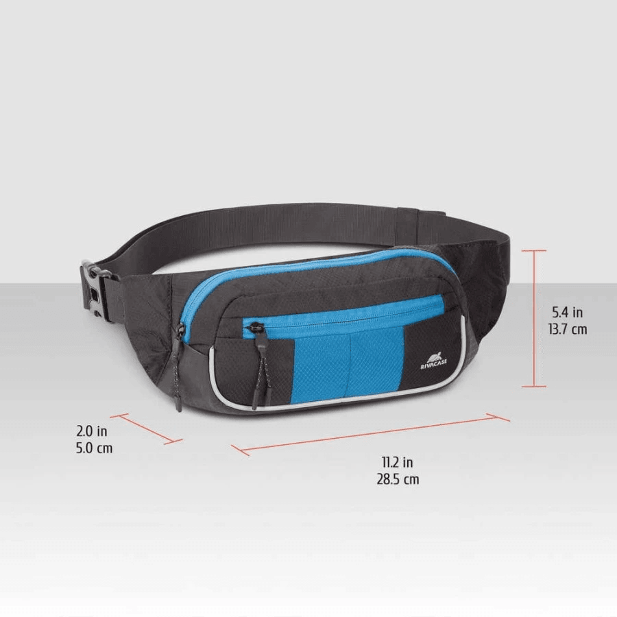 RIVACASE Mercantour - Water Resist Waist Bag For Sports (5215) - Hitam - SFI Group - 2