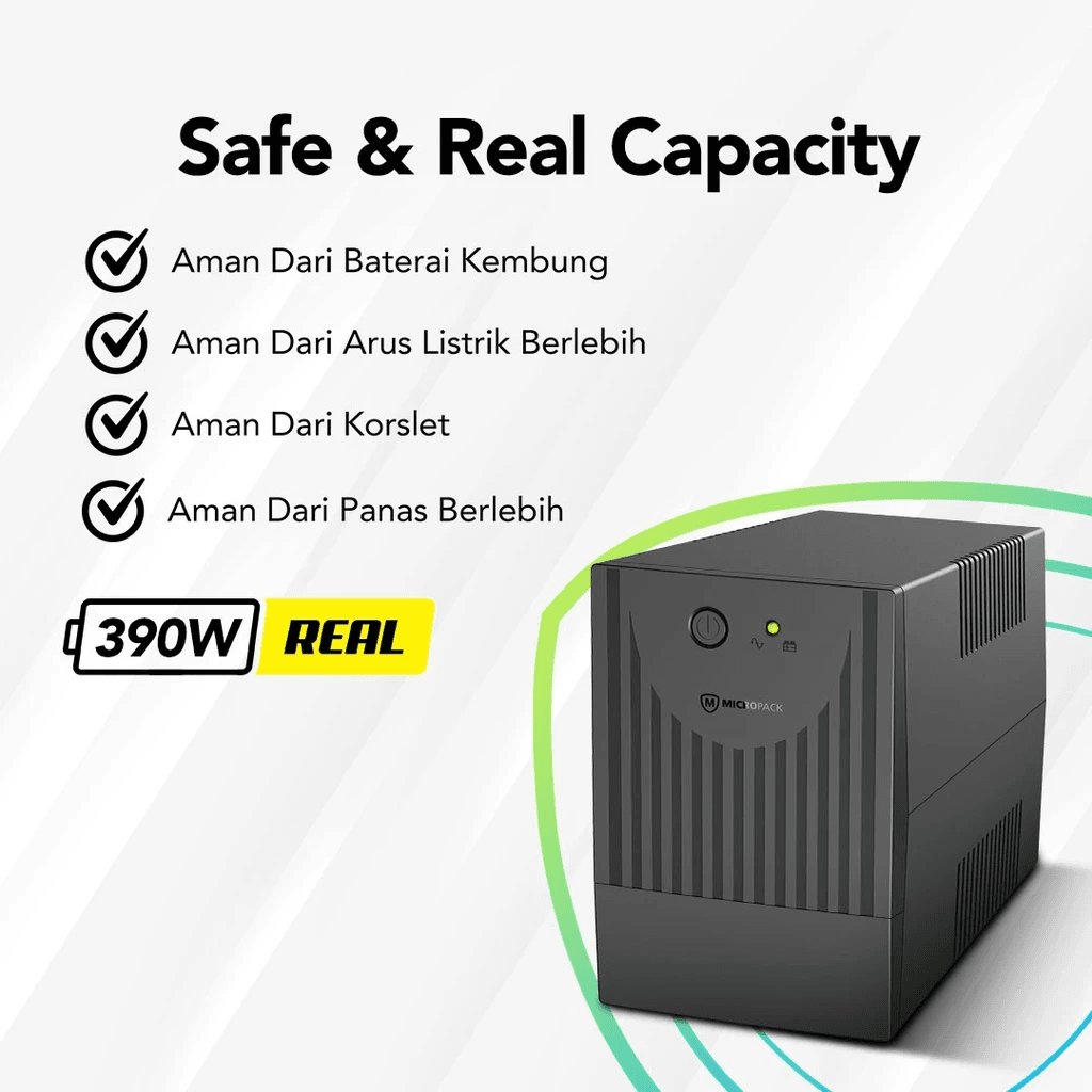 Micropack UPS Offline Premium Stabilizer - Lightning Protection (Anti Petir) - 650VA/390W - Battery 7Ah - MFU-650 - SFI Group - 4