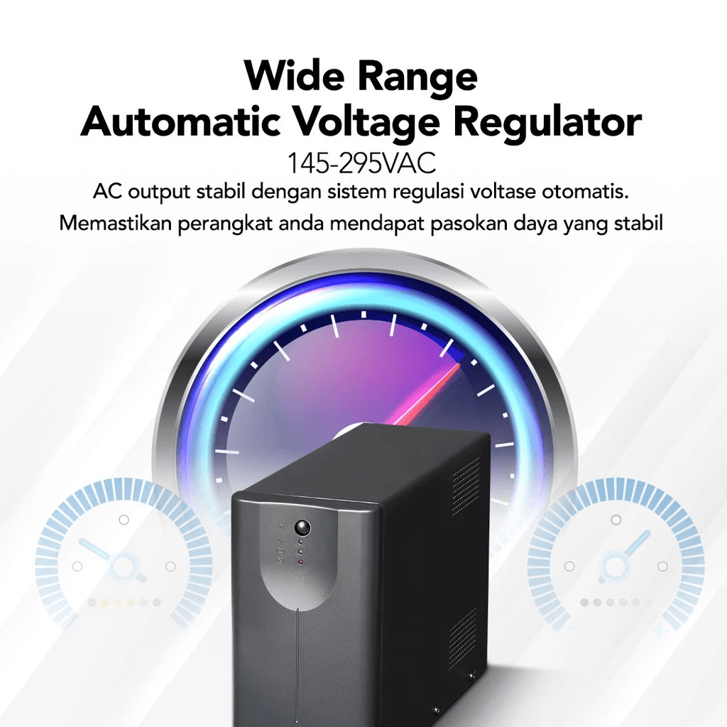 Micropack UPS Offline Premium Stabilizer - Lightning Protection (Anti Petir) - 1200VA/720W - Battery 7Ah - MFU-1200 - SFI Group - 4