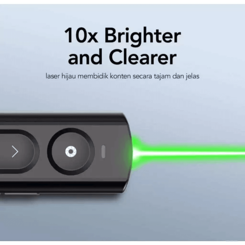 Micropack Wireless Presenter Pointer Lite - Green Laser - 200 Meter Laser Range - Multimedia Buttons - Rechargeable - WPM-09G - SFI Group - 4