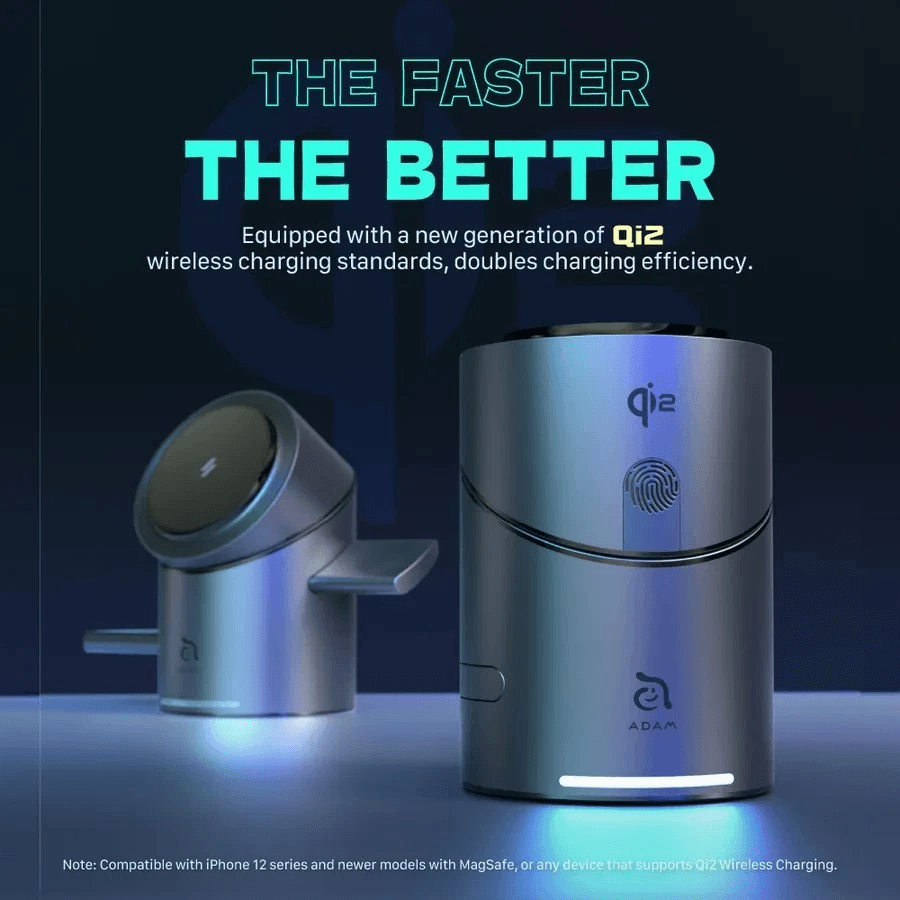 Adam Elements Mag Tube Qi2 - Magnetic 3 IN 1 Intelligent Charging Charger Station - SFI Group - 2