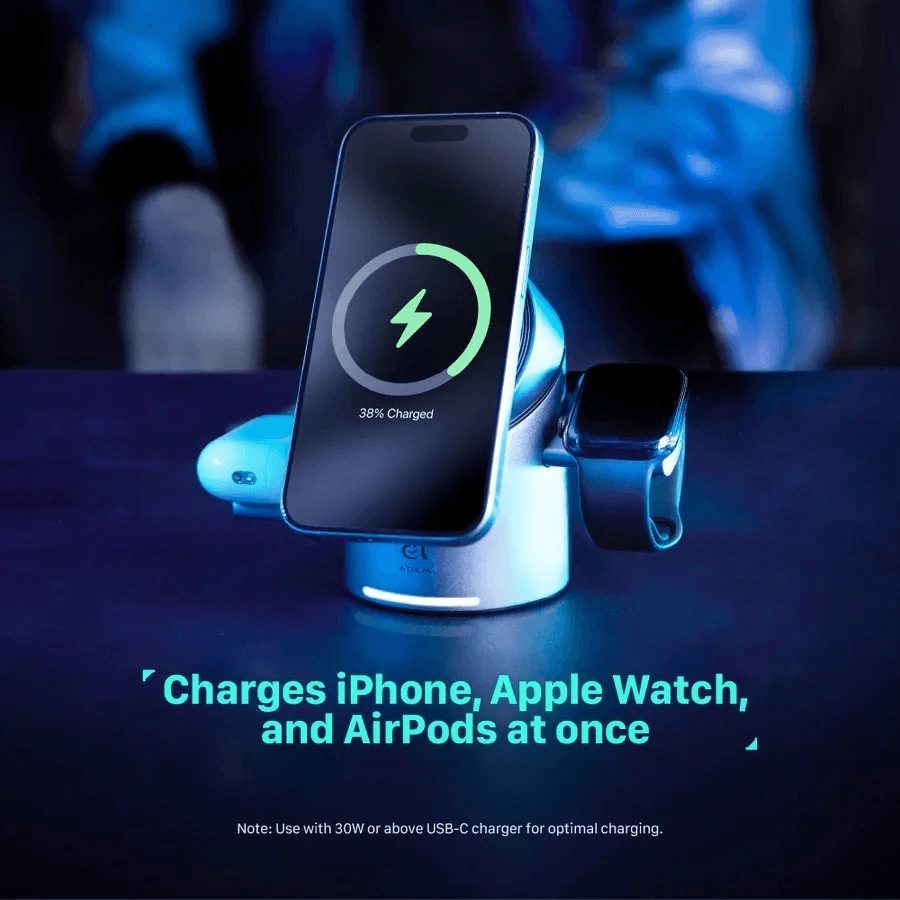 Adam Elements Mag Tube Qi2 - Magnetic 3 IN 1 Intelligent Charging Charger Station - SFI Group - 3