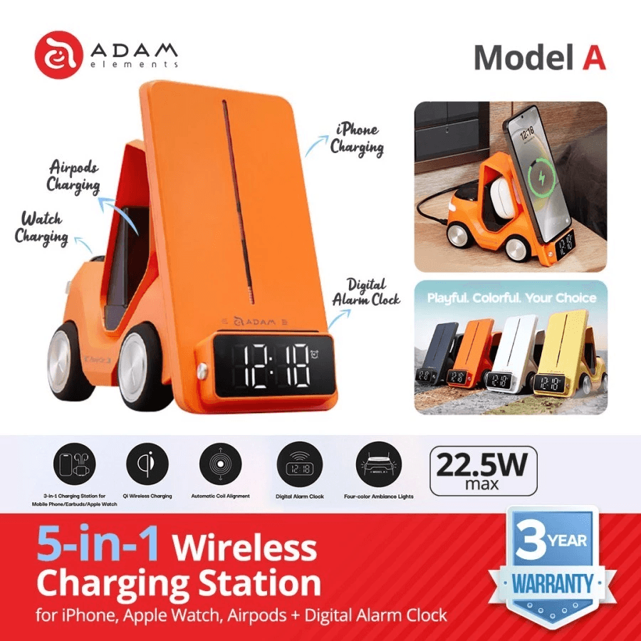 Adam Elements - Wireless Charging Station 5 In 1 - Charger Model A - SFI Group