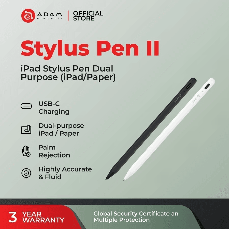 Adam Elements - Stylus Pen II - Pulpen Magnetic Smartwatch Tablet - SFI Group