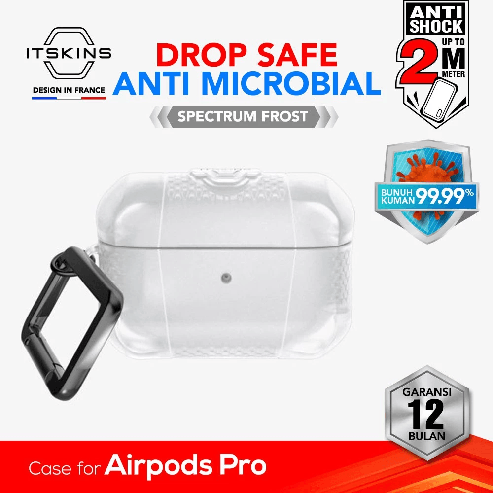 ITSKINS Spectrum Frost Shock Proof Case for Airpods Pro (API3-SPMFR) - SFI Group