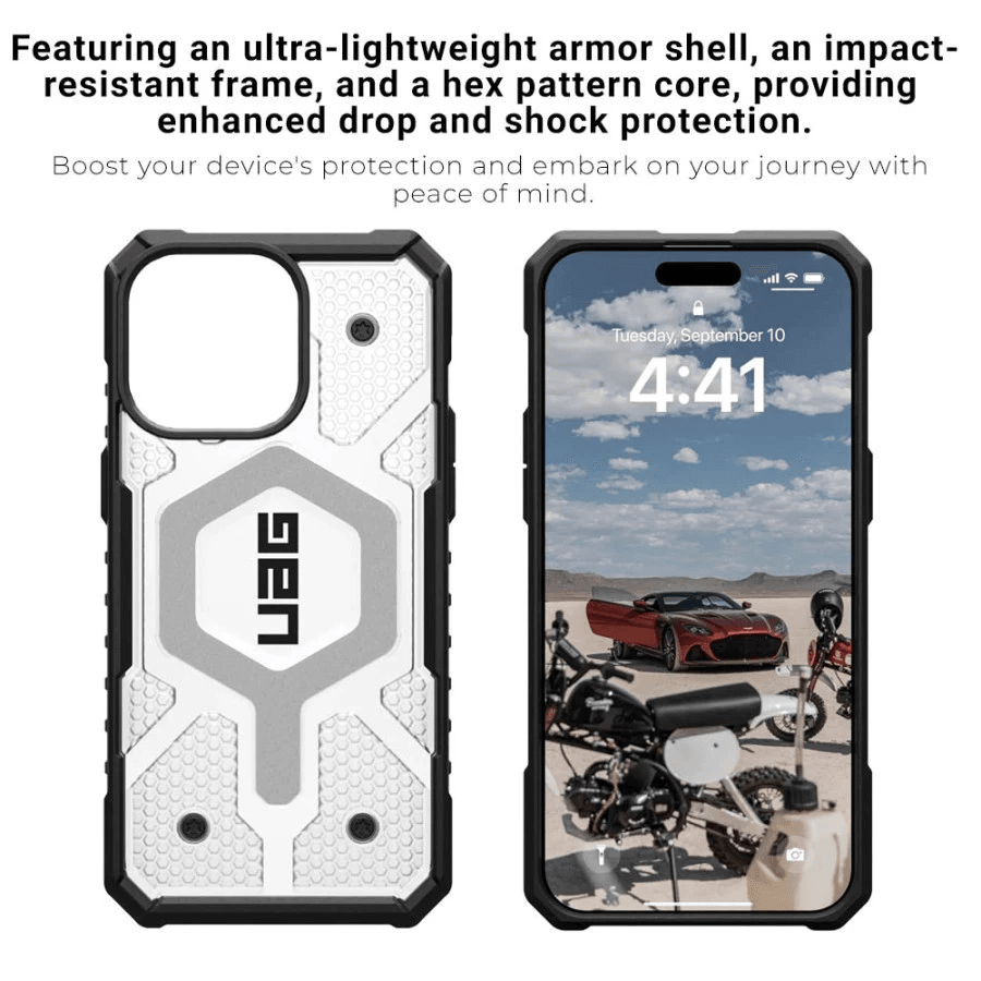 UAG Pathfinder Case iPhone 15 Pro / iPhone 15 Pro Max ProMax - Magsafe Clear Casing - SFI Group - 4
