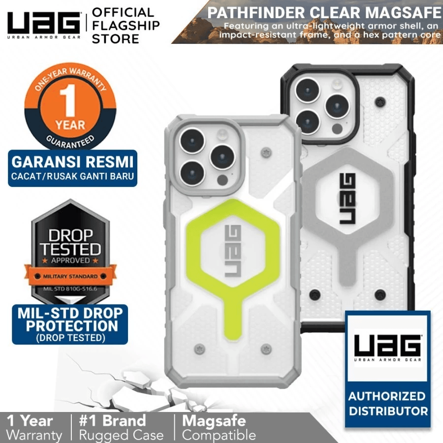 UAG Pathfinder Case iPhone 16 Pro / iPhone 16 Pro Max ProMax - Magsafe Clear Casing - SFI Group