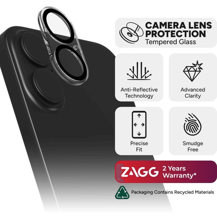 ZAGG CAMERA LENS PROTECTOR FOR IPHONE 16 PRO / 16 PRO MAX - PELINDUNG LENSA - 2