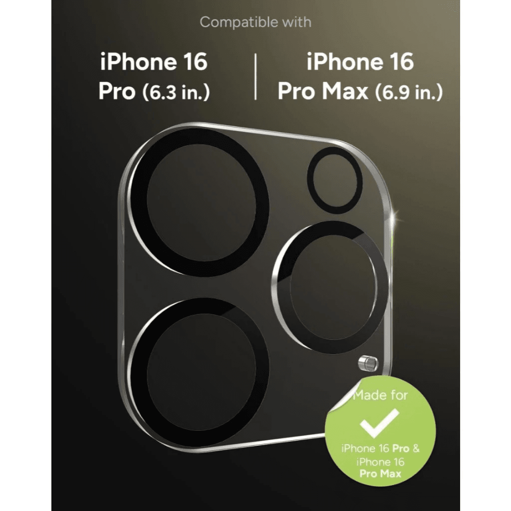 ZAGG CAMERA LENS PROTECTOR FOR IPHONE 16 PRO / 16 PRO MAX - PELINDUNG LENSA - 3