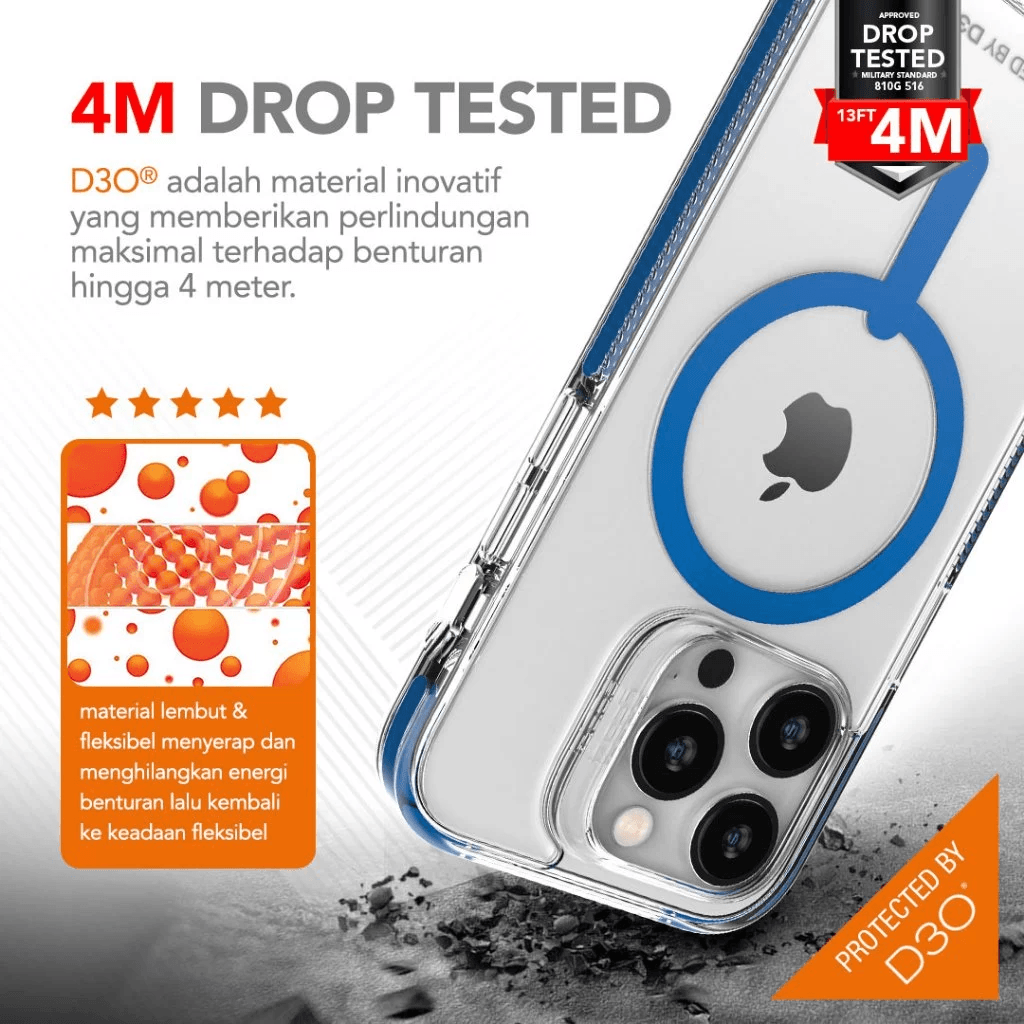 GEAR4 Case Magsafe For iPhone 14/14 Pro/14 Pro Max Casing Hp Santa Cruz Snap ProMax - SFI Group - 2