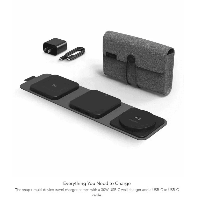 MOPHIE WIRELESS FAST CHARGER CHARGING MAGSAFE - SNAP + MULTI DEVICE TRAVEL 15W - SFI Group - 2
