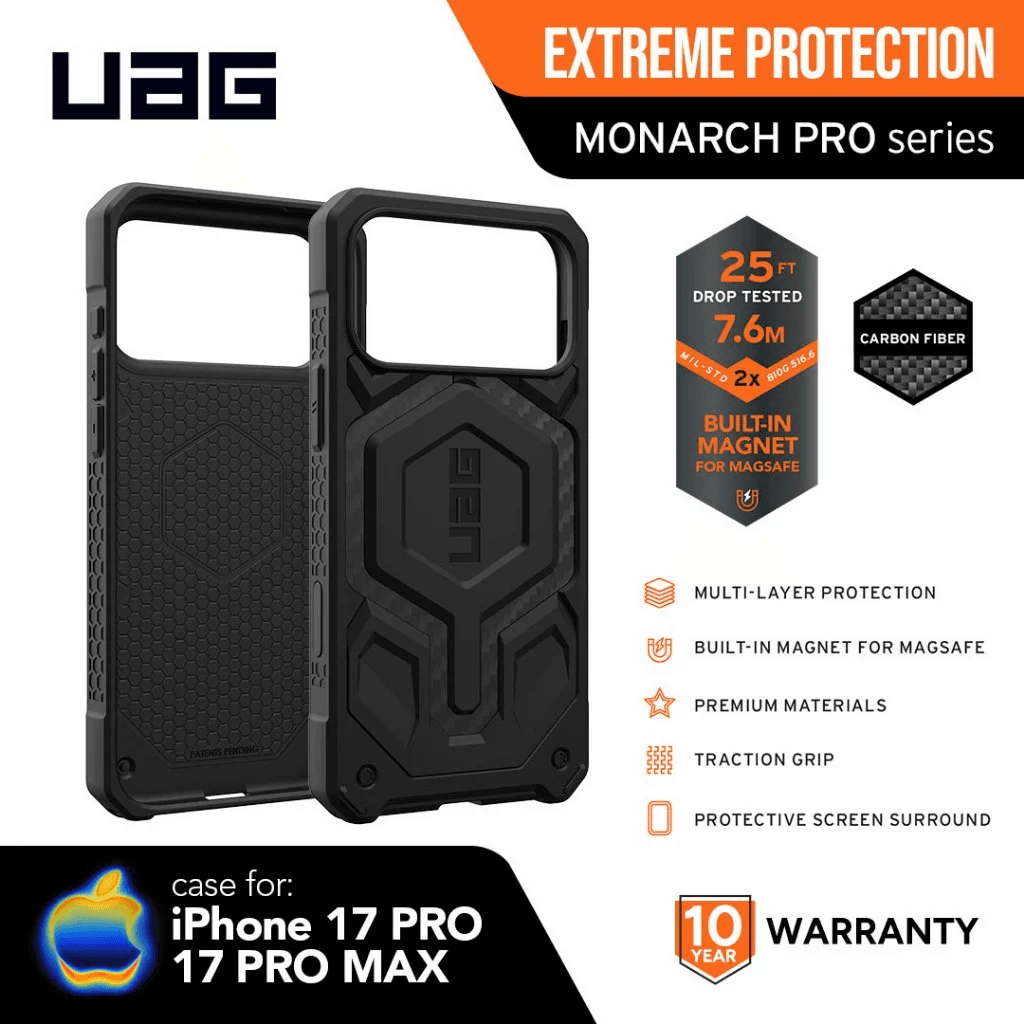UAG Case For iPhone 17 Pro 17 Pro Max - Casing Iphone 17 Monarch Pro MagSafe ProMax - SFI Group