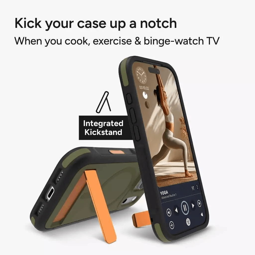 ZAGG Case For iPhone 17 Pro 17 Pro Max - Casing Kickstand - Sedona Snap Casing Kick Stand Camera Button ProMax - Sea Kelp - SFI Group - 2