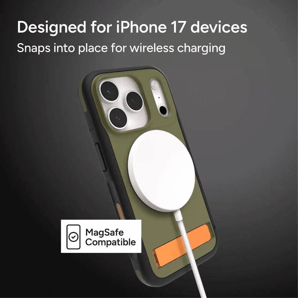 ZAGG Case For iPhone 17 Pro 17 Pro Max - Casing Kickstand - Sedona Snap Casing Kick Stand Camera Button ProMax - Sea Kelp - SFI Group - 4
