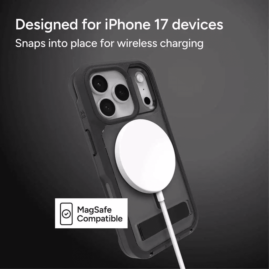 ZAGG Case For iPhone 17 Pro / 17 Pro Max - Casing HP iPhone 17 ProMax - Rainer - Snap - with Kickstand Kick Stand & Camera Button - SFI Group - 3