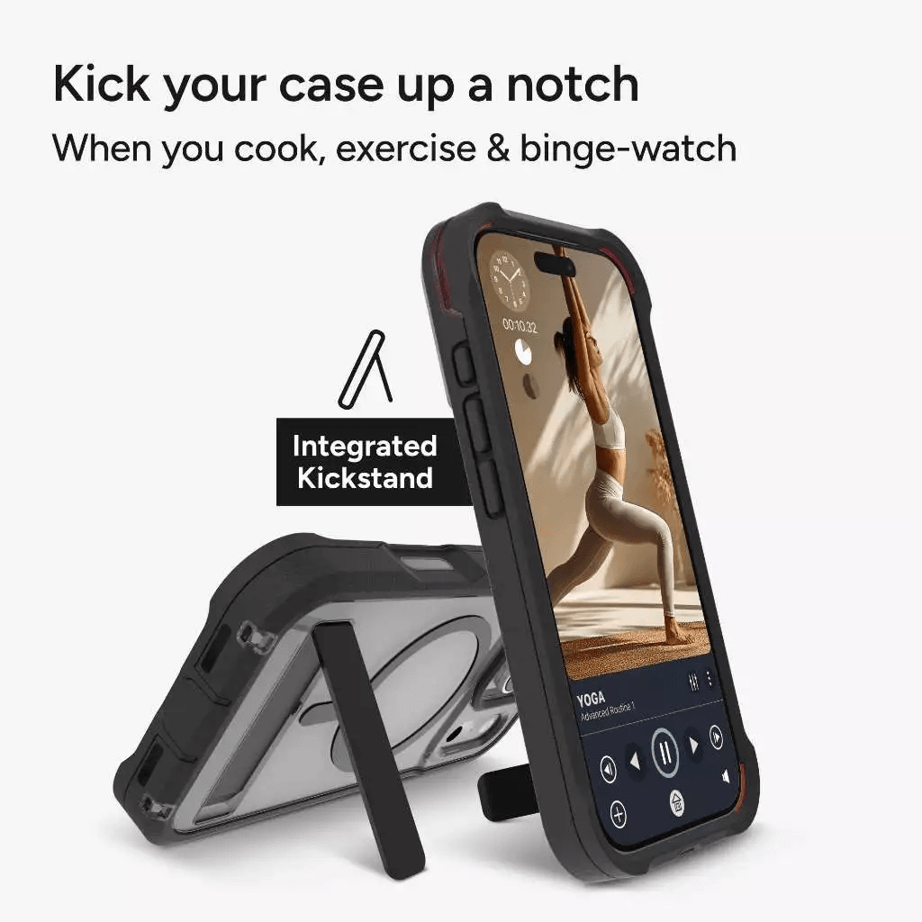 ZAGG Case For iPhone 17 Pro / 17 Pro Max - Casing HP iPhone 17 ProMax - Rainer - Snap - with Kickstand Kick Stand & Camera Button - SFI Group - 5
