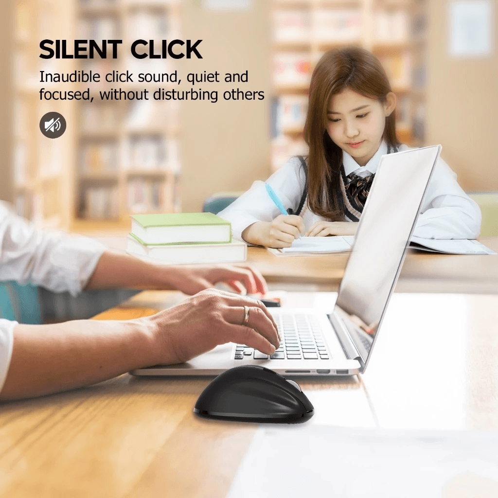 Micropack Mouse Wireless & Bluetooth - Silent Click - Rechargeable (Black) - ML-W01 - SFI Group - 5