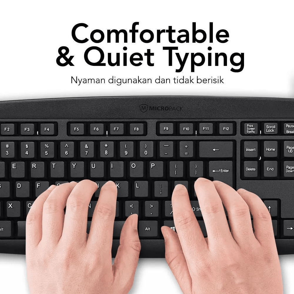 Micropack - Keyboard Wireless Classic Combo Mouse - KM-203W - SFI Group - 5